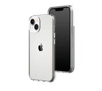 RhinoShield Clear Compatible avec [iPhone 14/13] | Résiste au jaunissement, Haute Transparence, Coque de Protection Personnalisable Clear - Blanc Contour objectifs Photo