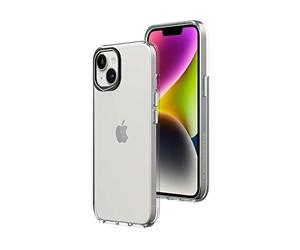 RhinoShield Clear Compatible avec [iPhone 14] | Résiste au jaunissement, Haute Transparence, Coque de Protection Personnalisable Clear - Contour objectifs Photo Noir