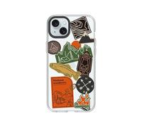 RhinoShield Clear Compatible avec [iPhone 15 Plus] | Résiste au jaunissement, Haute Transparence, Coque de Protection Personnalisable Clear - Noir Contour objectifs Photo [Go Wild]