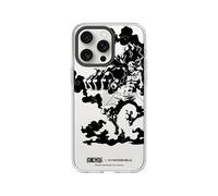RhinoShield Clear Compatible avec [iPhone 15 Pro Max] | Résiste au jaunissement, Haute Transparence, Coque de Protection Personnalisable Clear - [One Piece/Gear 4th Snakeman B&W]