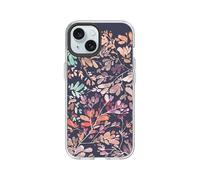 RHINOSHIELD Clear Compatible avec [iPhone 15] | Résiste au jaunissement, Haute Transparence, Coque de Protection Personnalisable Clear - Noir Contour objectifs Photo [Vibrant Garden of RhinoShield]