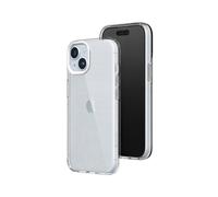 RhinoShield Clear Compatible avec [iPhone 15] | Résiste au jaunissement, Haute Transparence, Coque de Protection Personnalisable Clear - Blanc