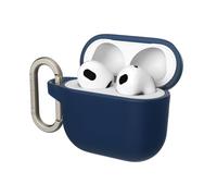 RHINOSHIELD Coque avec Mousqueton Compatible avec Apple [AirPods 4] | Protection de qualité Militaire Contre Les Chocs, résistante aux Rayures, Chargement sans Fil - [Bleu Outremer, Standard Set]