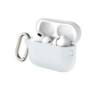 RhinoShield Coque avec Mousqueton Compatible avec Apple [ AirPods Pro 2 ] | Protection de qualité Militaire Contre Les Chocs, résistante aux Rayures, Chargement sans Fil - [Transparent, Standard Set]