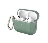 RHINOSHIELD Coque avec Mousqueton Compatible avec Apple [ AirPods Pro 2 ] | Protection de qualité Militaire Contre Les Chocs, résistante aux Rayures, Chargement sans Fil - [Vert Sauge, Standard Set]