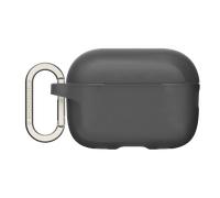 RhinoShield Coque avec Mousqueton Compatible avec Apple [AirPods Pro] Protection de qualité Militaire Contre Les Chocs, résistante aux Rayures, Chargement sans Fil - [Noir Classic, Standard Set]
