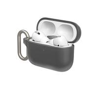 RHINOSHIELD Coque avec Mousqueton Compatible avec Apple [AirPods Pro] | Protection de qualité Militaire Contre Les Chocs, résistante aux Rayures, Chargement sans Fil - [Noir Classic, Standard Set]