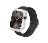 RhinoShield Coque Bumper Compatible avec Apple Watch Series 11/10 [42mm] | CrashGuard NX - Protection Fine, Personnalisable avec Technologie d'absorption des Chocs, Non dérapant - Transparent