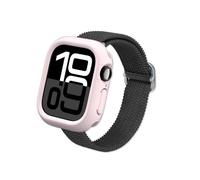 RhinoShield Coque Bumper Compatible avec Apple Watch Series 11/10 [46mm] | CrashGuard NX - Protection Fine, Personnalisable avec Technologie d'absorption des Chocs, Non dérapant - Rose Sorbet