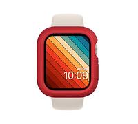 RhinoShield Coque Bumper Compatible avec Apple Watch Series 7 [41mm] | CrashGuard NX - Protection Fine Personnalisable avec Technologie Absorption des Chocs - Rouge