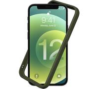 RhinoShield Coque Bumper Compatible avec [iPhone 12/12 Pro] | CrashGuard NX - Protection Fine Personnalisable - Absorption des Chocs [sans BPA] - Vert Kaki