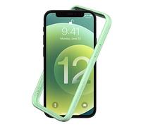 RhinoShield Coque Bumper Compatible avec [iPhone 12/12 Pro] | CrashGuard NX - Protection Fine Personnalisable - Absorption des Chocs [sans BPA] - Vert Menthe
