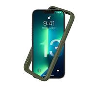 RhinoShield Coque Bumper Compatible avec [iPhone 13/13 Pro] | CrashGuard NX - Protection Fine Personnalisable - Absorption des Chocs [sans BPA] - Vert Kaki