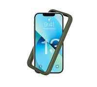 RhinoShield Coque Bumper Compatible avec [iPhone 13 Mini] | CrashGuard NX - Protection Fine Personnalisable - Absorption des Chocs [sans BPA] - Vert Kaki