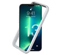 RhinoShield Coque Bumper Compatible avec [iPhone 13 Pro Max] | CrashGuard NX - Protection Fine Personnalisable - Absorption des Chocs [sans BPA] - Gris Platine