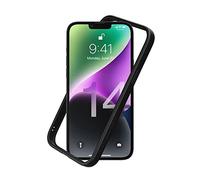 RhinoShield Coque Bumper Compatible avec [iPhone 14 Plus] | CrashGuard NX - Protection Fine Personnalisable - Absorption des Chocs [sans BPA] - Noir