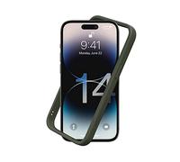 RhinoShield Coque Bumper Compatible avec [iPhone 14 Pro] | CrashGuard NX - Protection Fine Personnalisable - Absorption des Chocs [sans BPA] - Vert Kaki