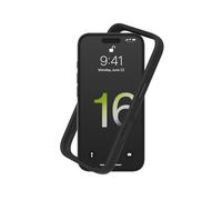 RhinoShield Coque Bumper Compatible avec [iPhone 16] | CrashGuard - Protection Fine Personnalisable - Absorption des Chocs [sans BPA] - Noir
