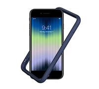 RhinoShield Coque Bumper Compatible avec [iPhone SE 3 / SE 2/8 / 7] | CrashGuard NX - Protection Fine Personnalisable - Absorption des Chocs [sans BPA] - Bleu Marine