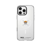 RhinoShield Coque Clear avec Bouton de contrôle caméra Compatible MagSafe pour [iPhone 16 Pro Max] | Magnétisme supérieur, Protection renforcée - Anneau caméra Noir [One Piece/Luffy Skull]