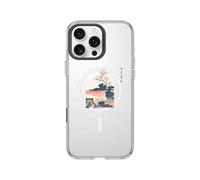 RhinoShield Coque Clear avec Bouton de contrôle caméra Compatible MagSafe pour [iPhone 16 Pro Max] | Magnétisme supérieur, Protection renforcée - Anneau caméra Noir [Arcadia]