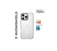 RhinoShield Coque Clear avec Bouton de contrôle caméra Compatible MagSafe pour [iPhone 16 Pro Max] Magnétisme supérieur, résistance au jaunissement, Protection renforcée - Anneau caméra Noir