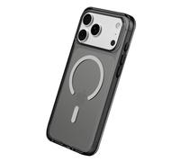 RhinoShield Coque Compatible MagSafe[iPhone 17 Pro Max] | Clear, Anti-jaunissement, Haute Transparence, Force magnétique supérieure, dépasse Les Normes Militaires de Protection - Noir Quartz