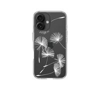 RhinoShield Coque Clear Compatible avec [iPhone 16] | Résistance avancée au jaunissement, Haute Transparence, découpe Bouton contrôle caméra - Anneau caméra Noir [Dandelion in The Wind]
