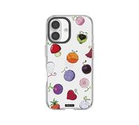 RhinoShield Coque Clear Compatible avec [iPhone 16] | Résistance avancée au jaunissement, Haute Transparence, découpe Bouton contrôle caméra - Anneau caméra Noir [One Piece/Devil Fruits]