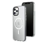 RhinoShield Coque Clear Compatible avec Magsafe pour [iPhone 12 Pro Max] | Force magnétique supérieure, Haute Transparence et résiste au jaunissement. Personnalisable - Contour objectifs Photo Noir