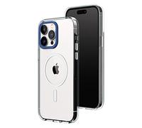 RHINOSHIELD Coque Clear compatible avec Magsafe pour [iPhone 14 Pro Max] |Force magnétique supérieure,haute transparence et résiste au jaunissement.Personnalisable- Bleu Cobalt Contour objectifs photo