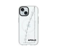 RhinoShield Coque Clear Compatible avec Magsafe pour [iPhone 15] | Force magnétique supérieure, Haute Transparence et résiste au jaunissement. - Noir Contour objectifs Photo [Apollo Flight Plan]