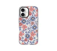 RhinoShield Coque Clear Compatible MagSafe pour [iPhone 16 Plus] | Magnétisme supérieur, résistance au jaunissement, découpe Bouton contrôle caméra - Anneau caméra Noir[Motifs Liberty]