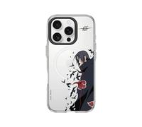 RhinoShield Coque Clear Compatible MagSafe pour [iPhone 16 Pro] | Magnétisme supérieur, résistance au jaunissement, découpe Bouton contrôle caméra - Anneau caméra Noir[Naruto/Itachi]