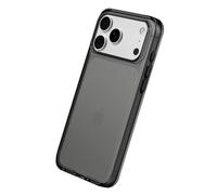 RhinoShield Coque Compatible avec [iPhone 17 Pro Max] |Coque Clear, Anti-jaunissement, Haute Transparence, Anti-Choc dépassant Les Normes Militaires de Protection - Noir Quartz