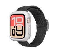 RhinoShield Coque Compatible avec Apple Watch SE 3 / SE 2 / SE/Series 6/5 / 4 [44mm] | Protection Fine, légère et résistant aux Chocs - Blanc Classic