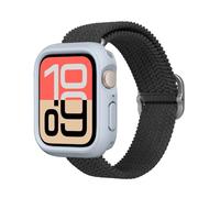 RhinoShield Coque Compatible avec Apple Watch SE 3 / SE 2 / SE/Series 6/5 / 4 [44mm] | Protection Fine, légère et résistant aux Chocs - Gris Argent
