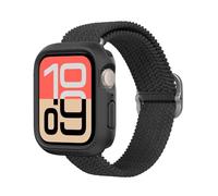 RhinoShield Coque Compatible avec Apple Watch SE 3 / SE 2 / SE/Series 6/5 / 4 [44mm] | Protection Fine, légère et résistant aux Chocs - Noir Classic