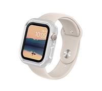 RhinoShield Coque Compatible avec Apple Watch Séries 9/8 / 7 [45mm] | Protection Fine, légère et résistant aux Chocs - Transparent