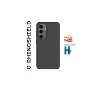 RhinoShield Coque Compatible avec [Galaxy S25] SolidSuit - Coque Fine avec Technologie d'absorption des Chocs et Finition Premium Mate - Noir
