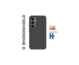 RhinoShield Coque Compatible avec [Galaxy S25] SolidSuit - Coque Fine avec Technologie d'absorption des Chocs et Finition Premium Mate - Noir