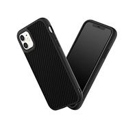 RhinoShield Coque Compatible avec [iPhone 11] | SolidSuit - Coque Fine avec Technologie d'absorption des Chocs et Finition Premium Mate, Contour Objectif Photo Interchangeable - Fibre de Carbone
