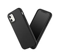 RhinoShield Coque Compatible avec [iPhone 11] | SolidSuit - Coque Fine avec Technologie d'absorption des Chocs et Finition Premium Mate, Contour Objectif Photo Interchangeable - Noir Classic