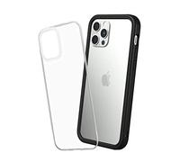 RhinoShield Coque Compatible avec [iPhone 12/12 Pro] | Mod NX - Protection Fine Personnalisable avec Technologie Absorption des Chocs [sans BPA] - Noir