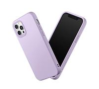 RhinoShield Coque Compatible avec [iPhone 12/12 Pro] | SolidSuit-Coque Fine avec Technologie d'absorption des Chocs et Finition Premium Mate, Contour Objectif Photo Interchangeable - Violet Lilas