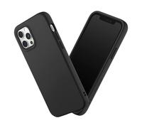 RhinoShield Coque Compatible avec [iPhone 12/12 Pro] SolidSuit-Coque Fine avec Technologie d'absorption des Chocs et Finition Premium Mate, Contour Objectif Photo Interchangeable - Noir Classic
