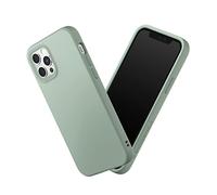 RhinoShield Coque Compatible avec [iPhone 12/12 Pro] | SolidSuit-Coque Fine avec Technologie d'absorption des Chocs et Finition Premium Mate, Contour Objectif Photo Interchangeable - Vert Sauge
