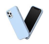 RhinoShield Coque Compatible avec [iPhone 12/12 Pro] | SolidSuit - Coque Fine avec Technologie d'absorption des Chocs et Finition Premium Matte - Bleu Glacier