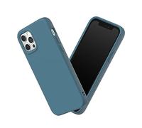 RhinoShield Coque Compatible avec [iPhone 12/12 Pro] | SolidSuit - Coque Fine avec Technologie d'absorption des Chocs et Finition Premium Matte - Océan Bleu