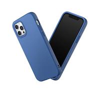 RhinoShield Coque Compatible avec [iPhone 12/12 Pro] | SolidSuit-Coque Fine avec Technologie d'absorption des Chocs et Finition Premium Mate, Contour Objectif Photo Interchangeable - Bleu Cobalt